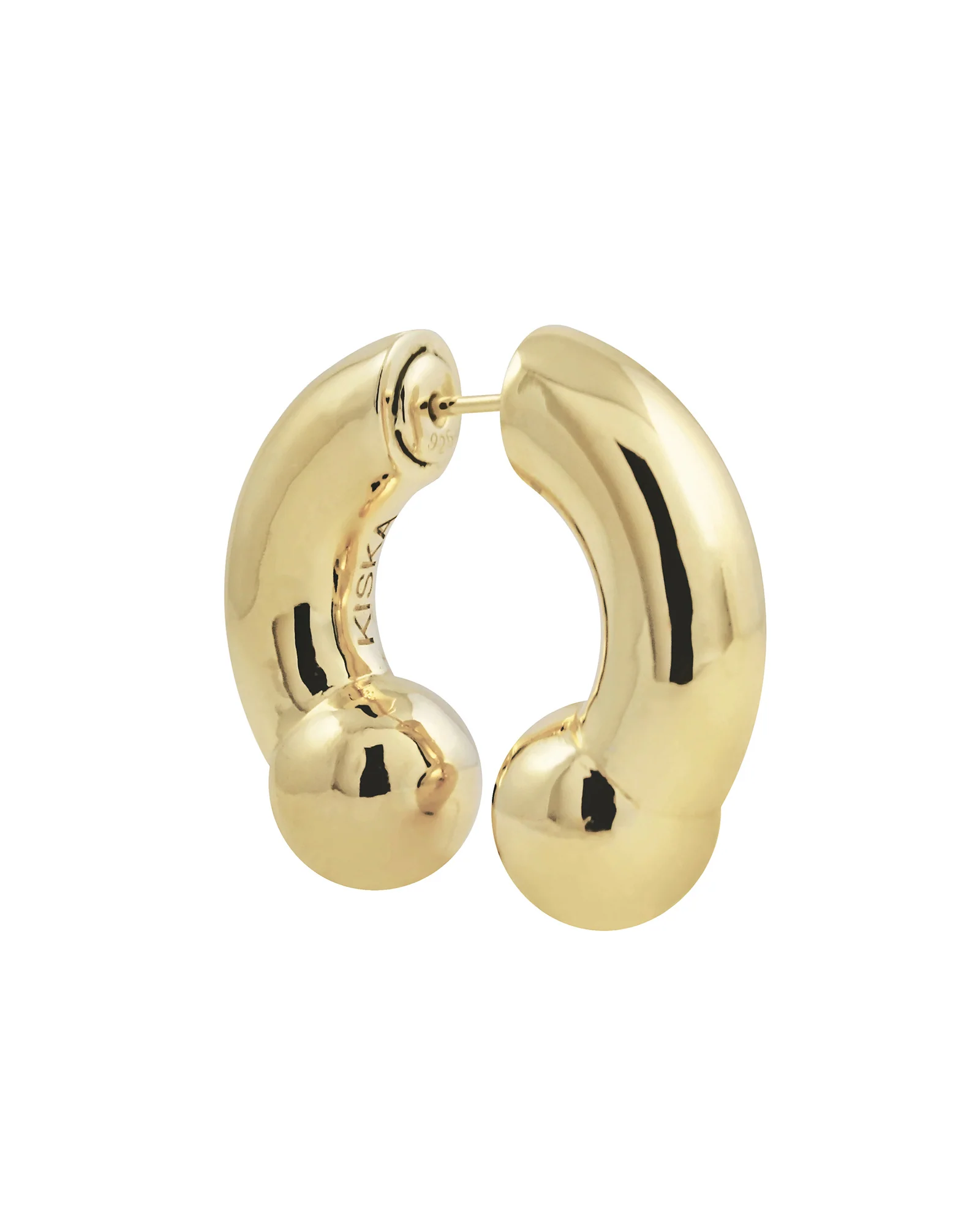 KISKA LAB PRINCE ALBERT GOLD EARRING - Image 3
