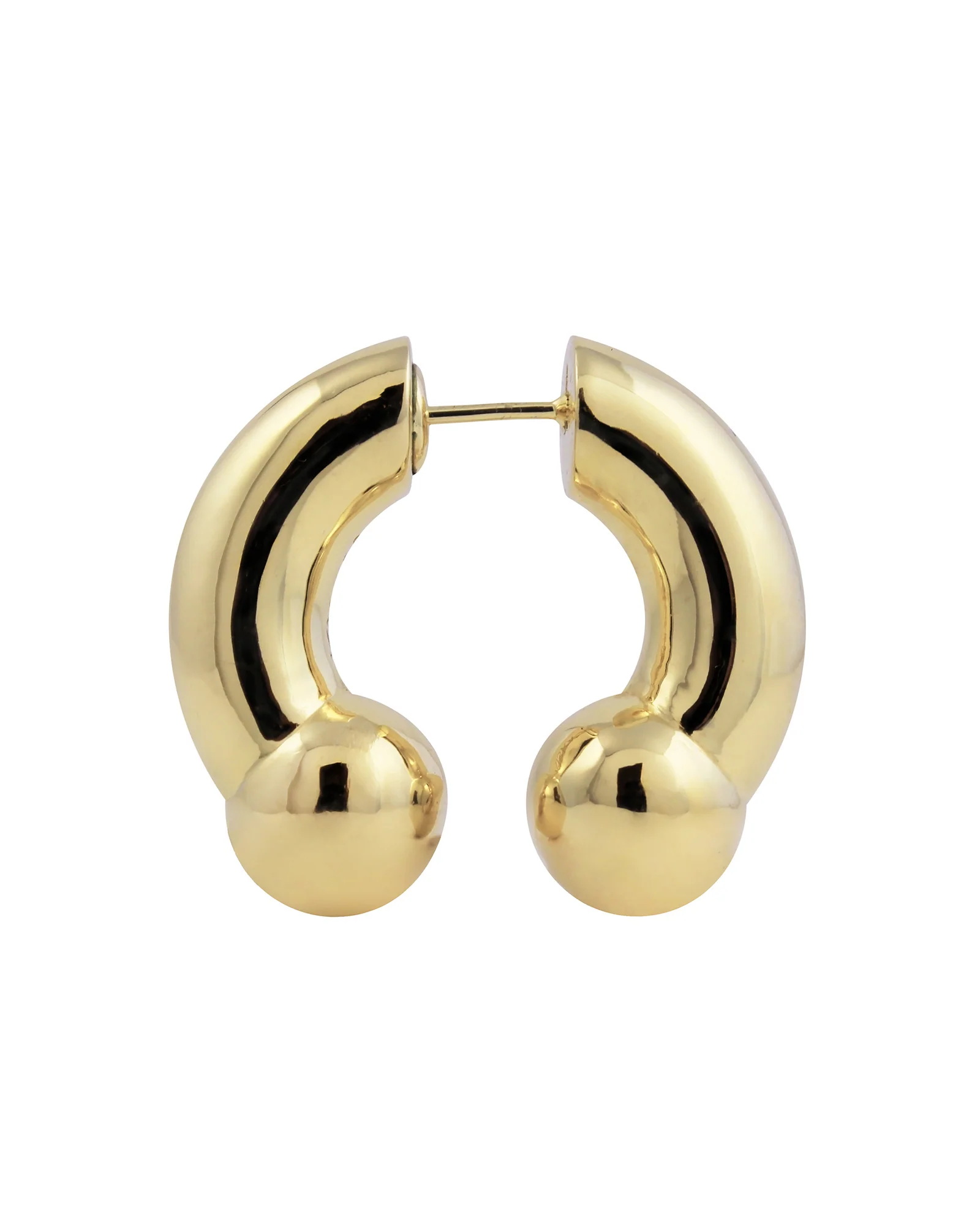 KISKA LAB PRINCE ALBERT GOLD EARRING - Image 4