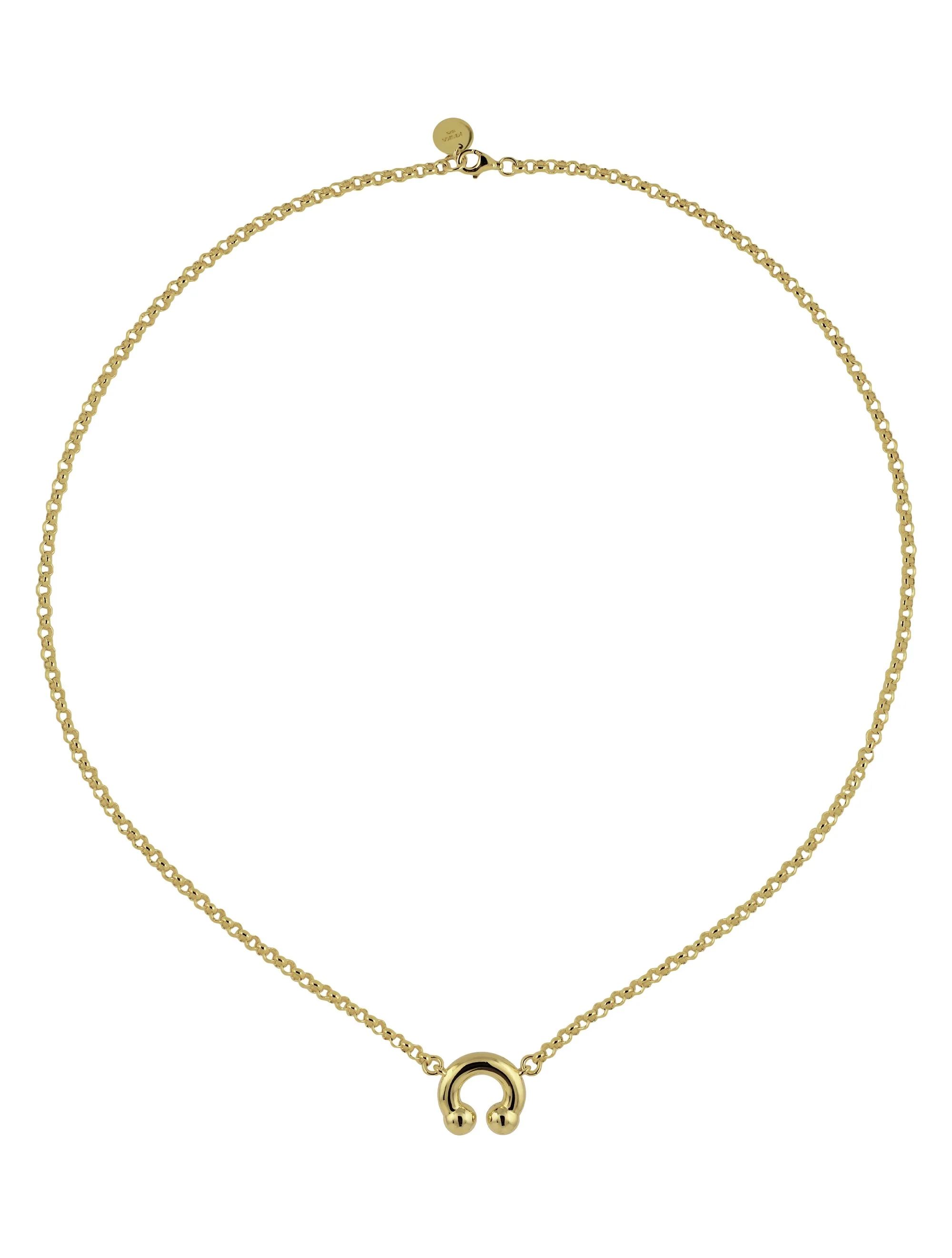 KISKA LAB PRINCE ALBERT GOLD NECKLACE - Image 4