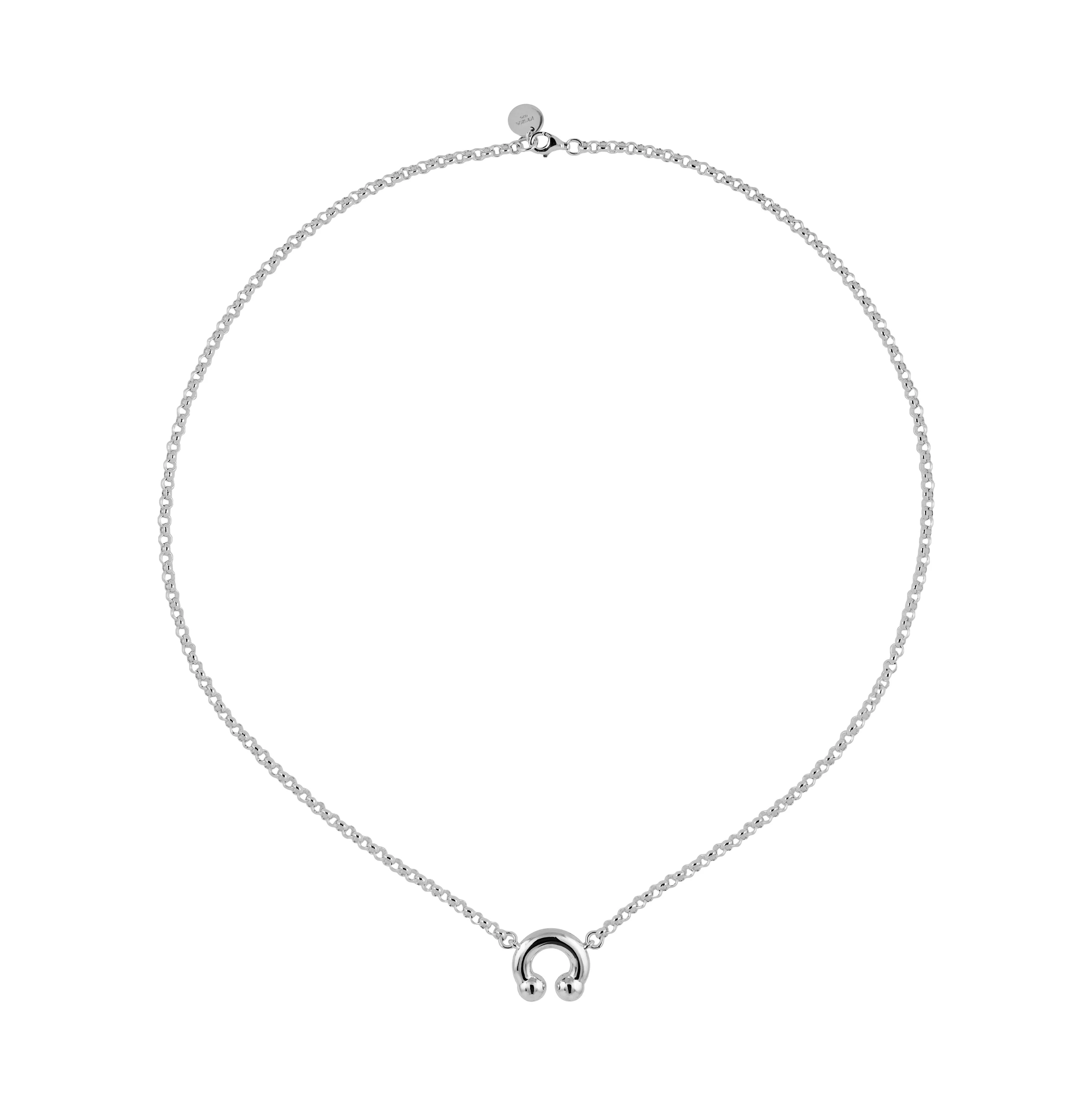 KISKA LAB PRINCE ALBERT PLATINUM NECKLACE - Image 4