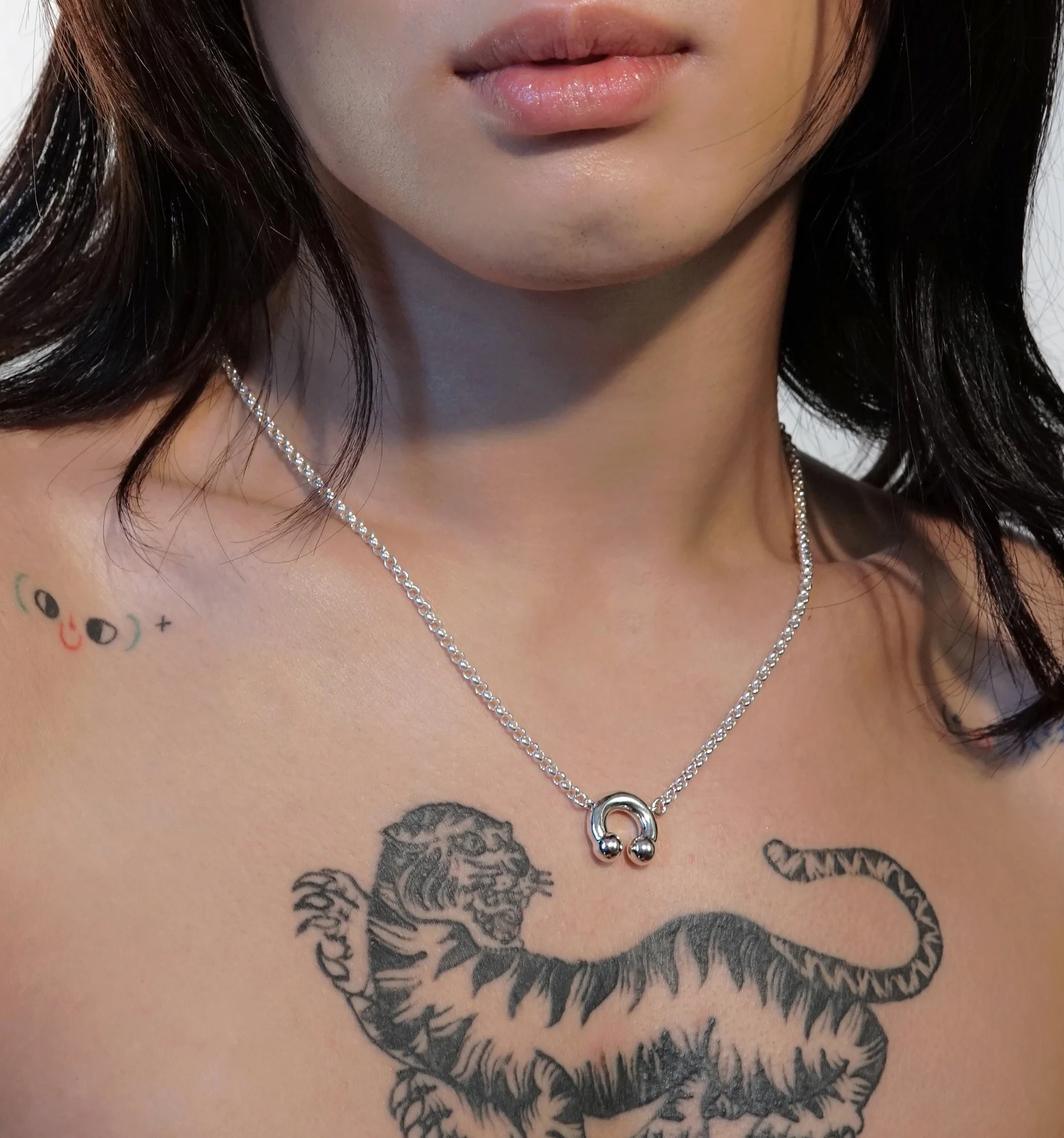 KISKA LAB PRINCE ALBERT PLATINUM NECKLACE - Image 5