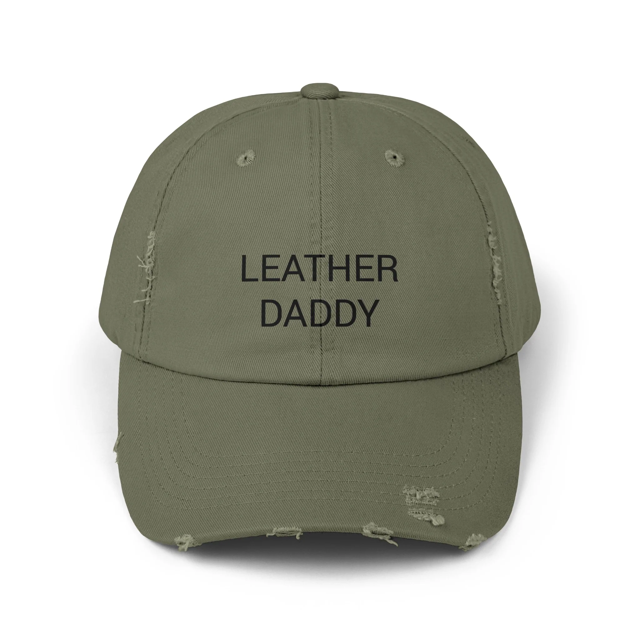 LEATHER DADDY Distressed Cap in 6 colors - Image 4