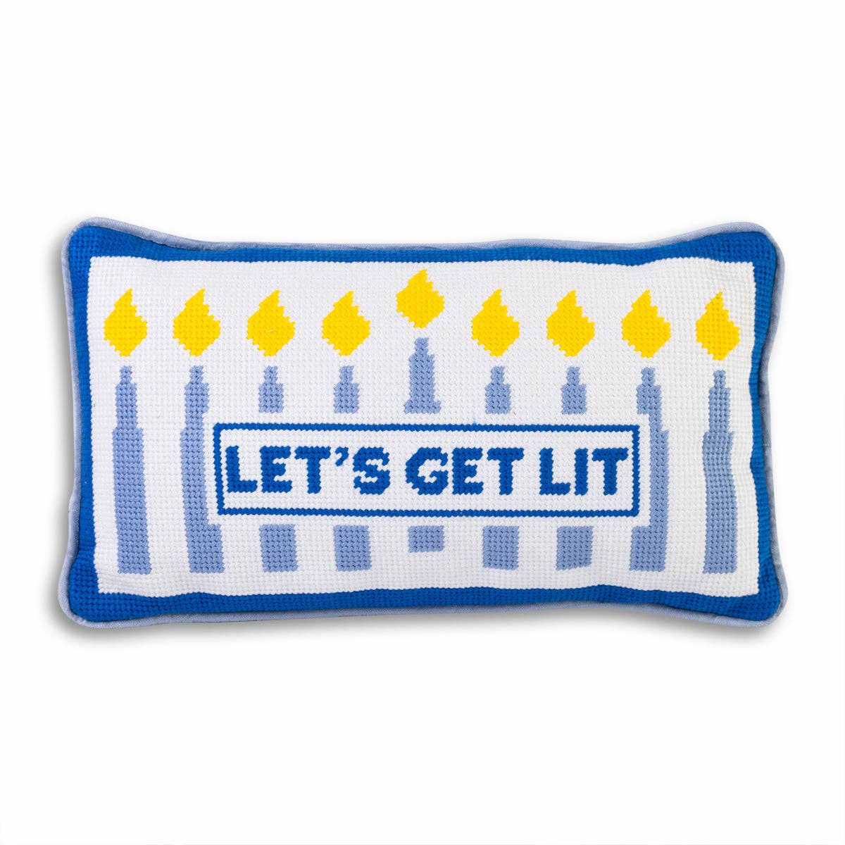 Let's Get Lit Needlepoint Pillow - Image 2
