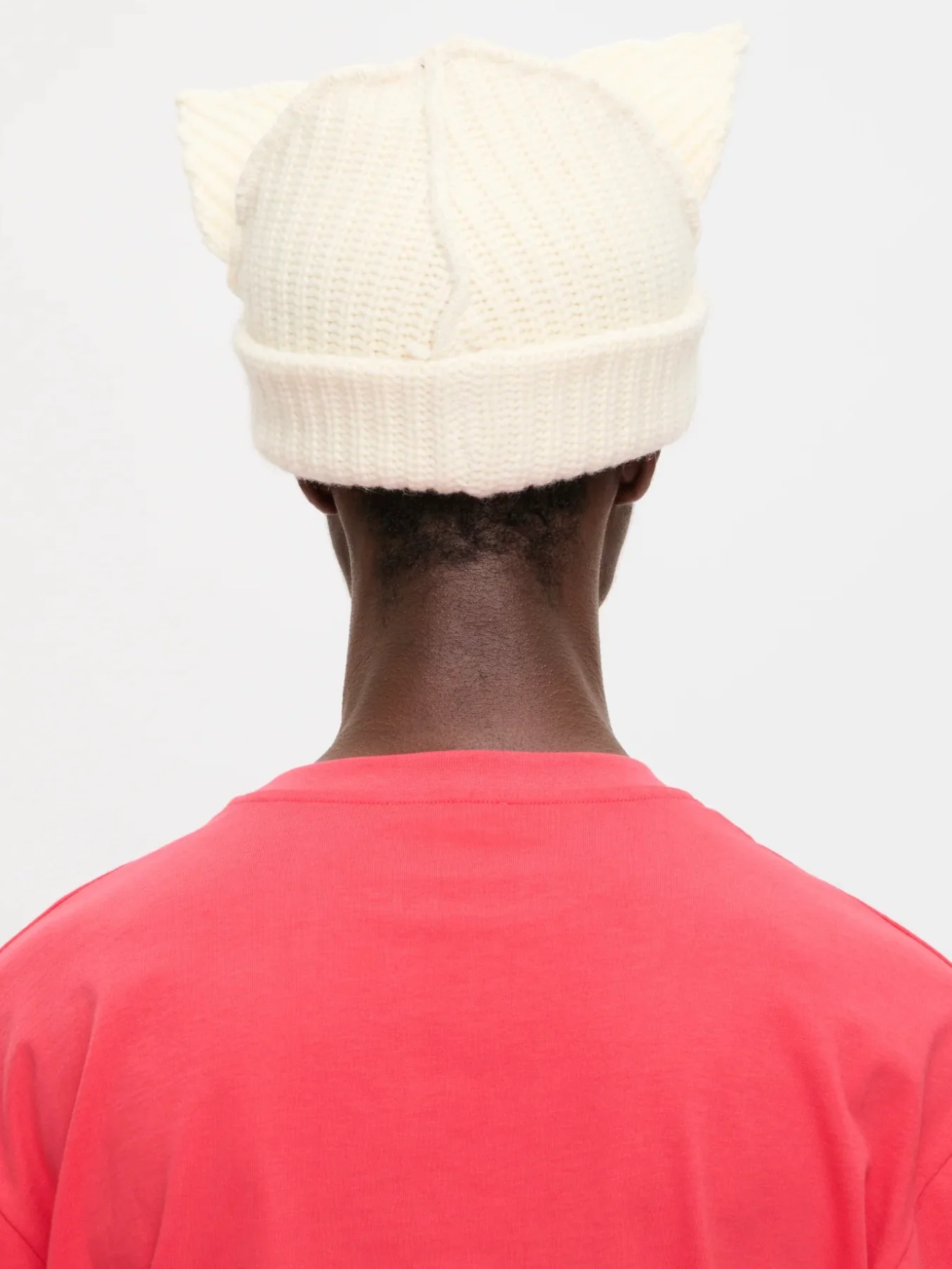 LOVERBOY BY CHARLES JEFFREY CHUNKY EARS BEANIE WHITE - Image 9