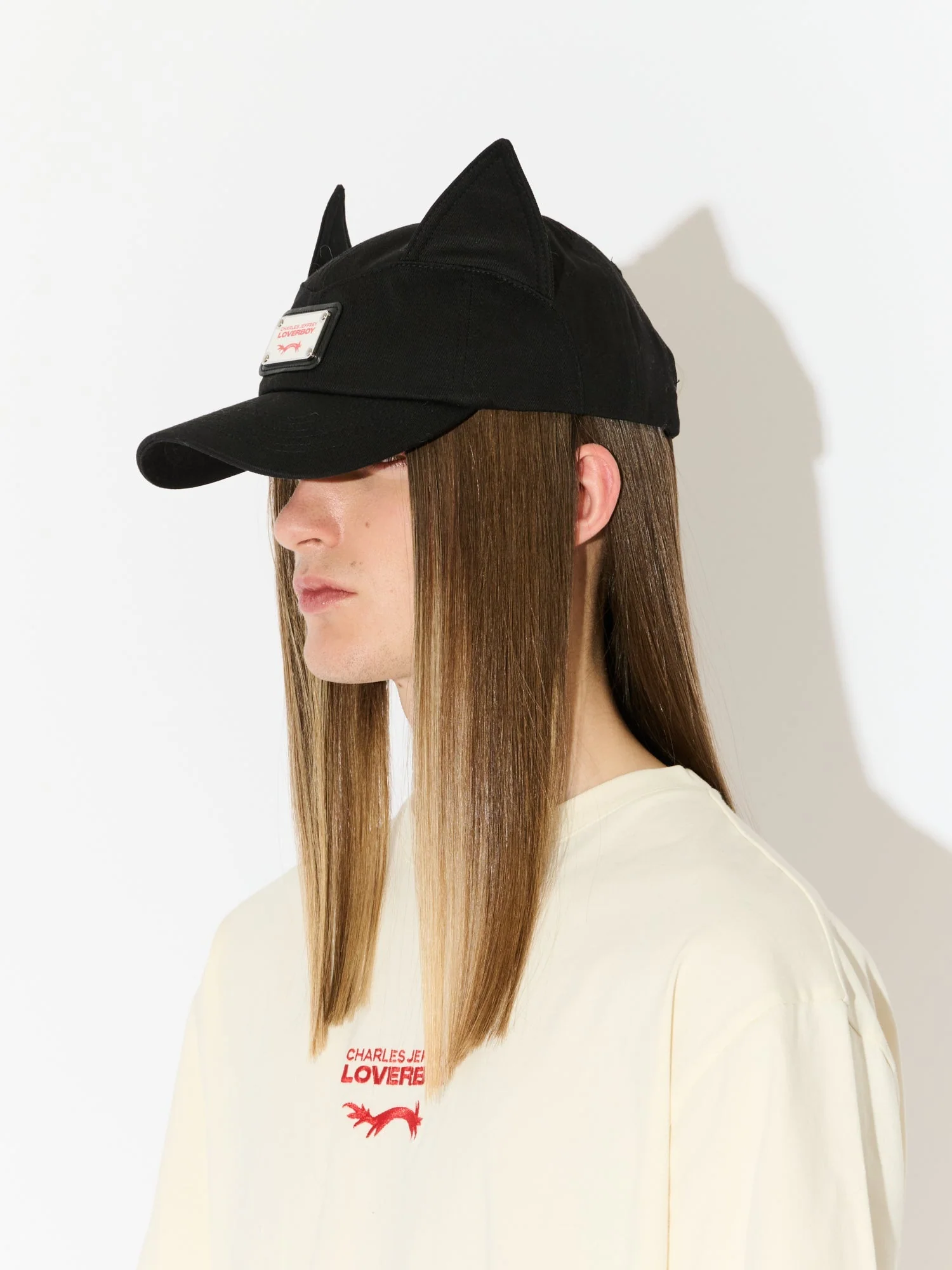 LOVERBOY BY CHARLES JEFFREY EARS CAP in BLACK - Image 4