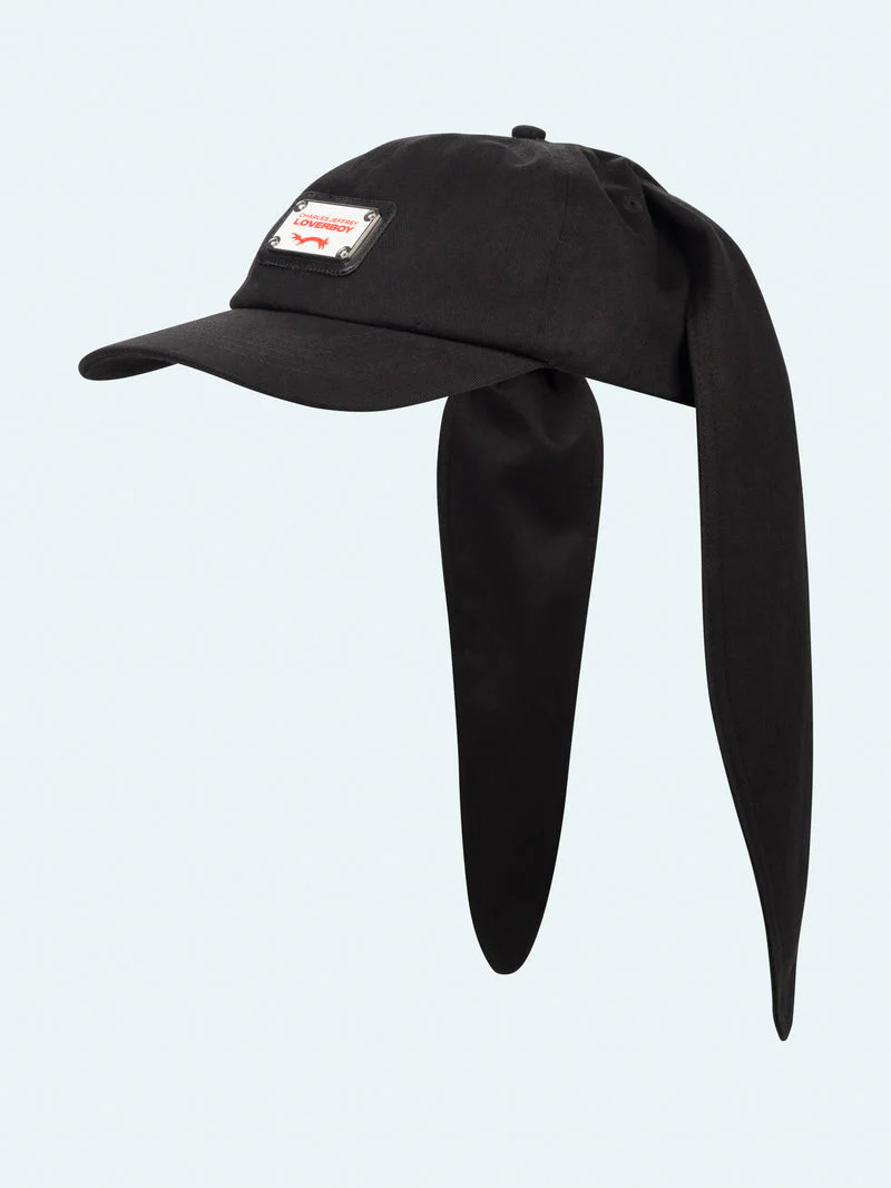 LOVERBOY BY CHARLES JEFFREY RABBIT EARS CAP in BLACK - Image 3
