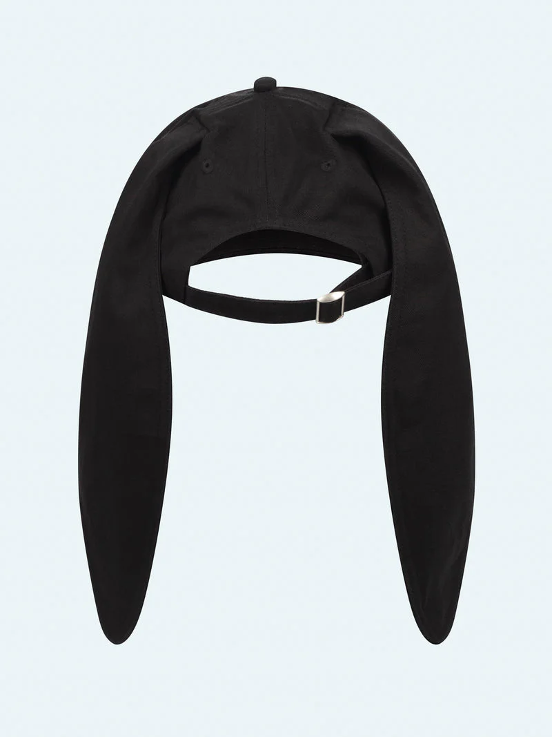 LOVERBOY BY CHARLES JEFFREY RABBIT EARS CAP in BLACK - Image 4