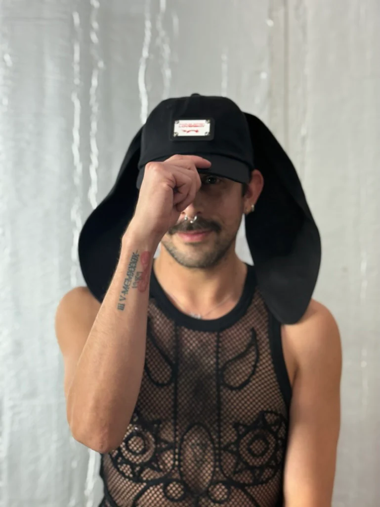 LOVERBOY BY CHARLES JEFFREY RABBIT EARS CAP in BLACK - Image 9