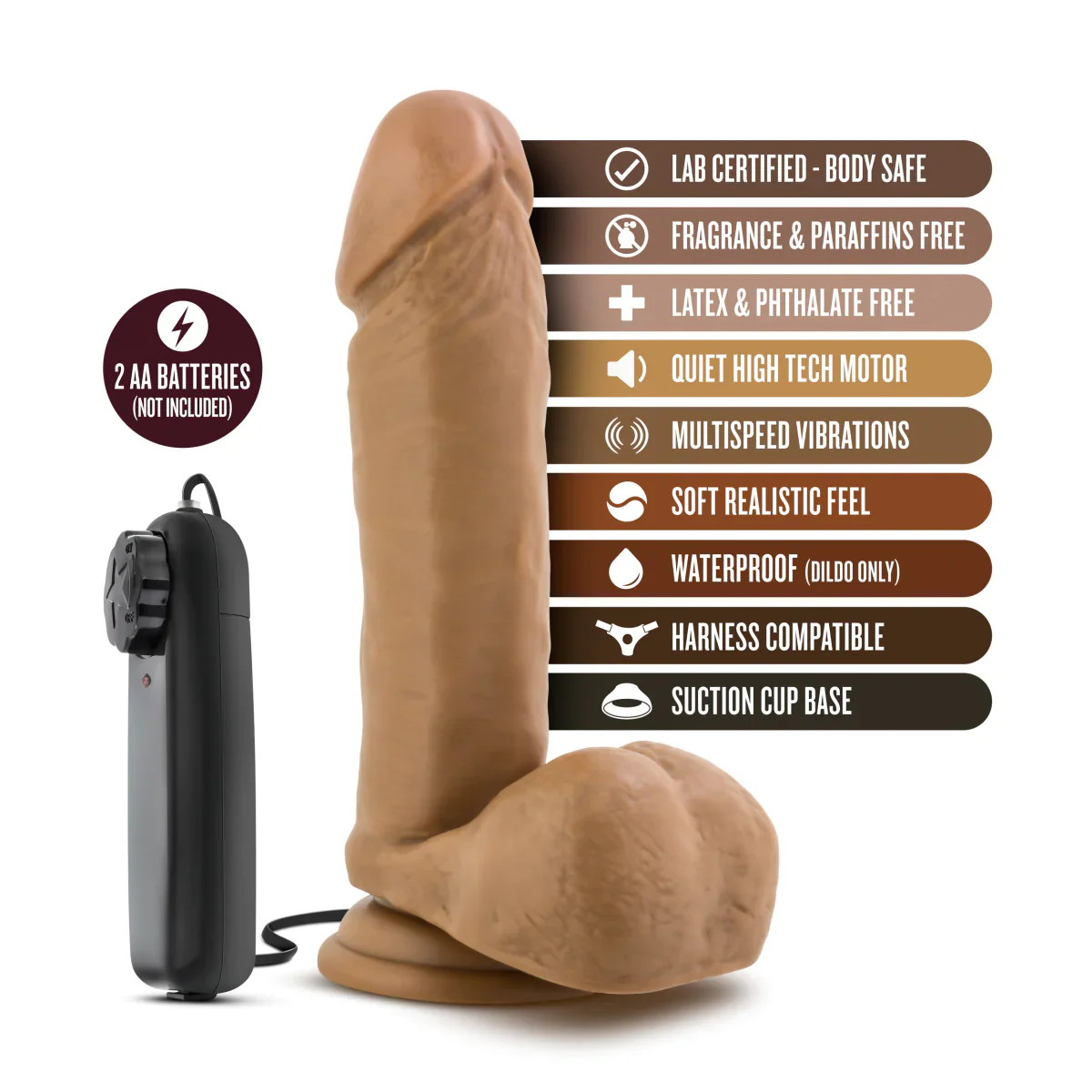 Loverboy Soccer Champ Realistic 8-Inch Vibrating Dildo - Image 3