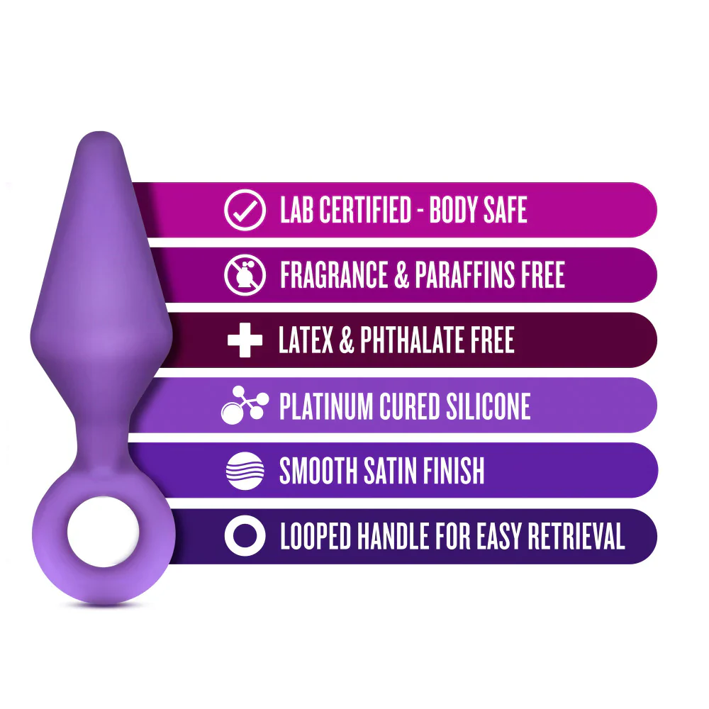 Luxe Candy Rimmer Kit Purple Anal Plug With Handle - Image 3