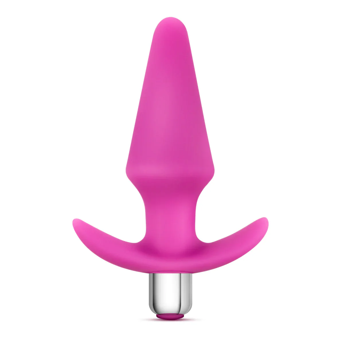 Luxe Discover Pink 5-Inch Vibrating Anal Plug With Handle - Image 2
