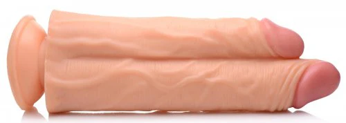 Master Cock Double Stuffer 10" Double Pecker Dildo - Light - Image 6