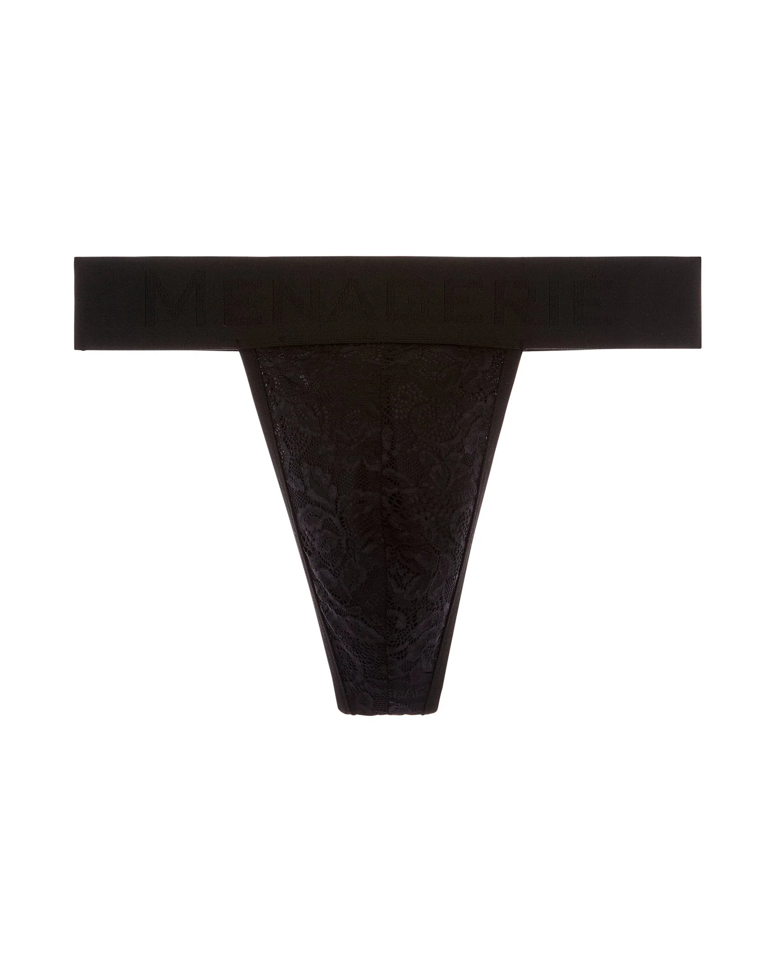 Menagerie Intimates Band Thong Black Rose - Image 5