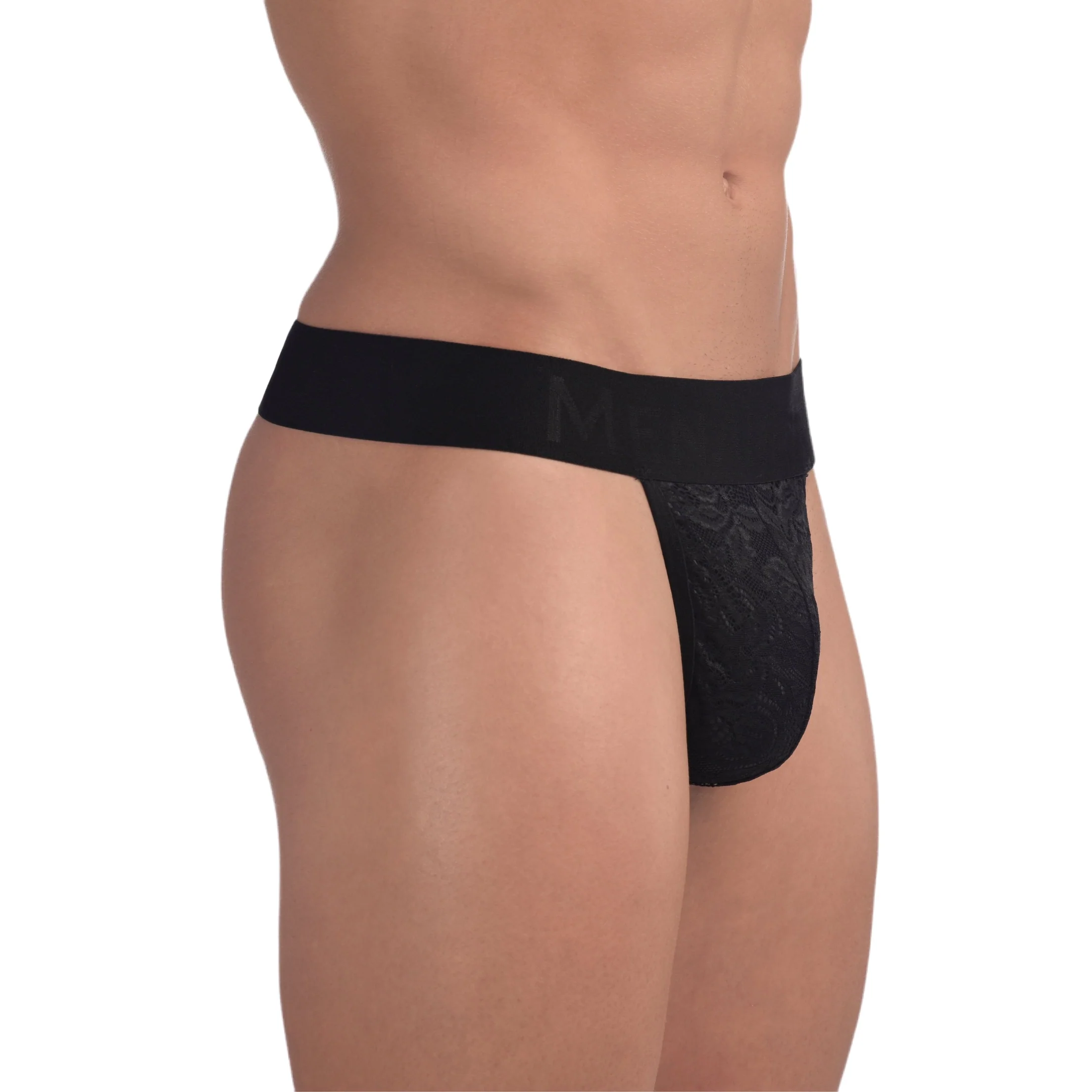 Menagerie Intimates Band Thong Black Rose - Image 6