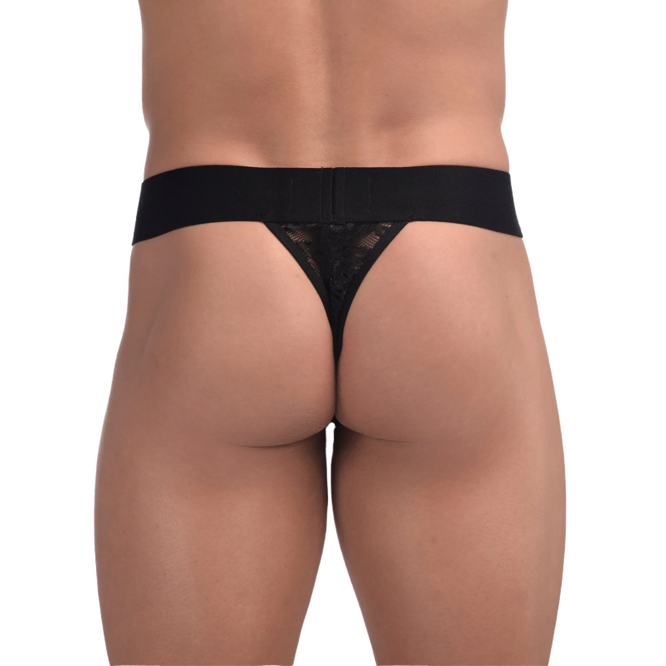 Menagerie Intimates Band Thong Black Rose - Image 7