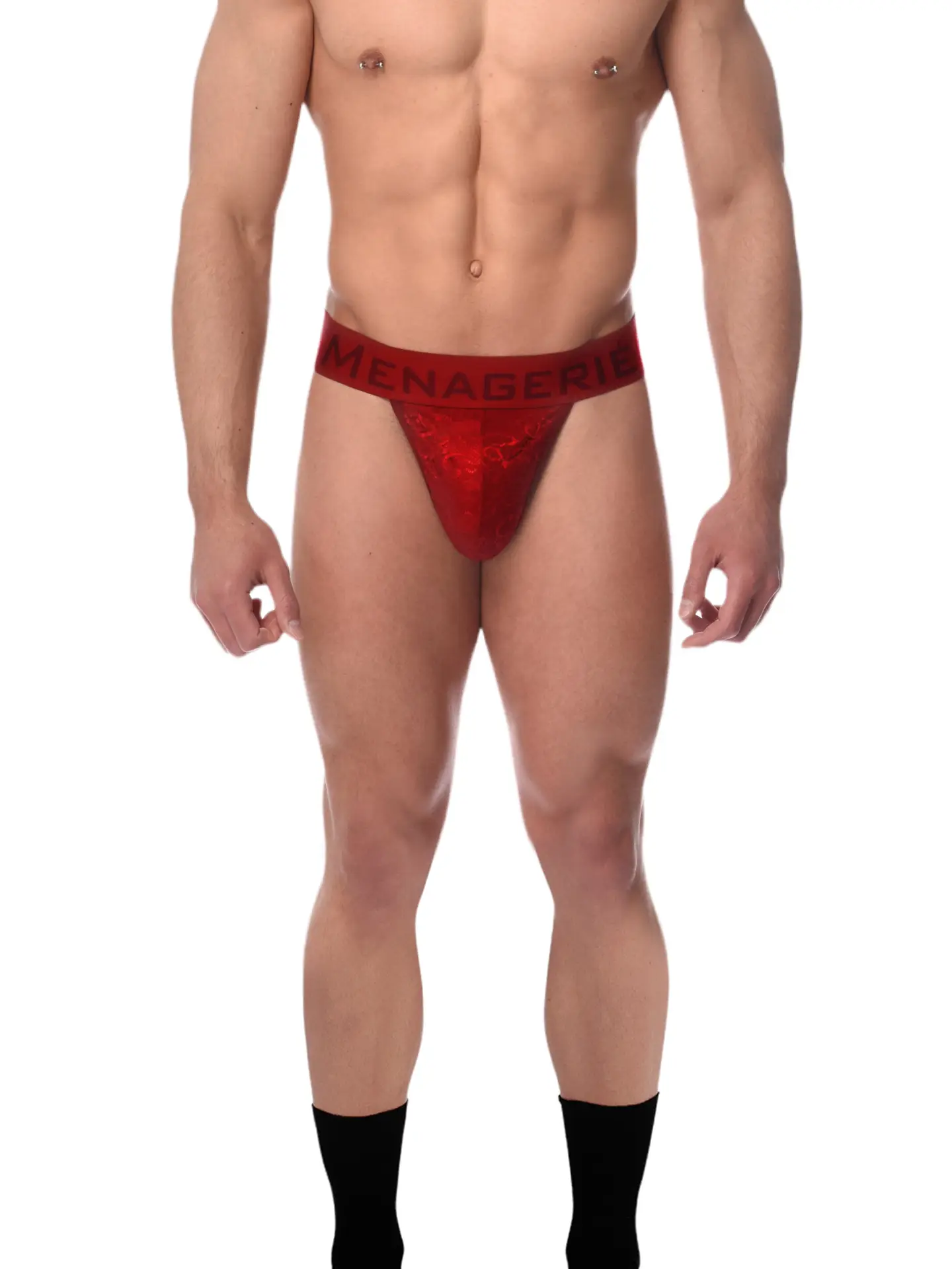 Menagerie Intimates Band Thong Red Rose - Image 2