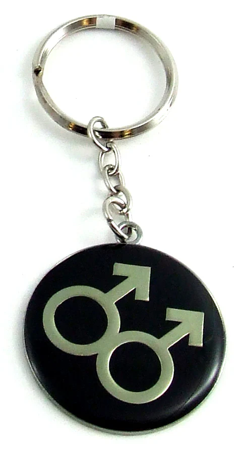 METAL DBL MALE KEY CHAIN - Image 2