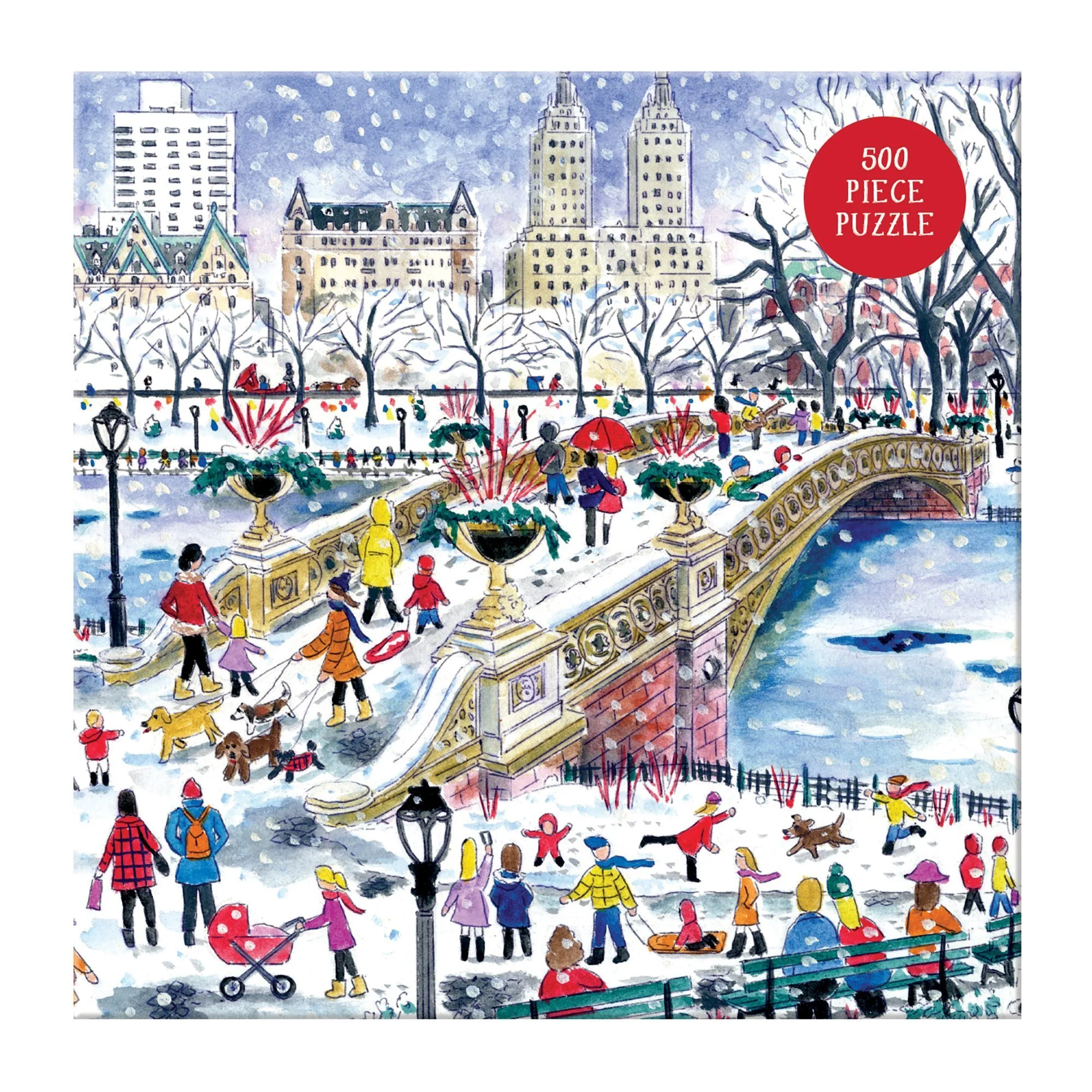 Michael Storrings Bow Bridge In Central Park 500 Piece Jigsaw Puzzle - Image 4