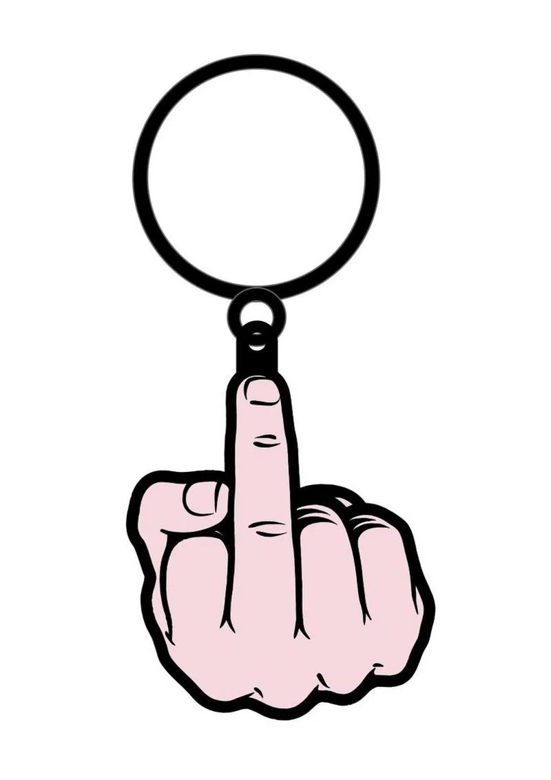 Middle Finger Keychain - Image 2