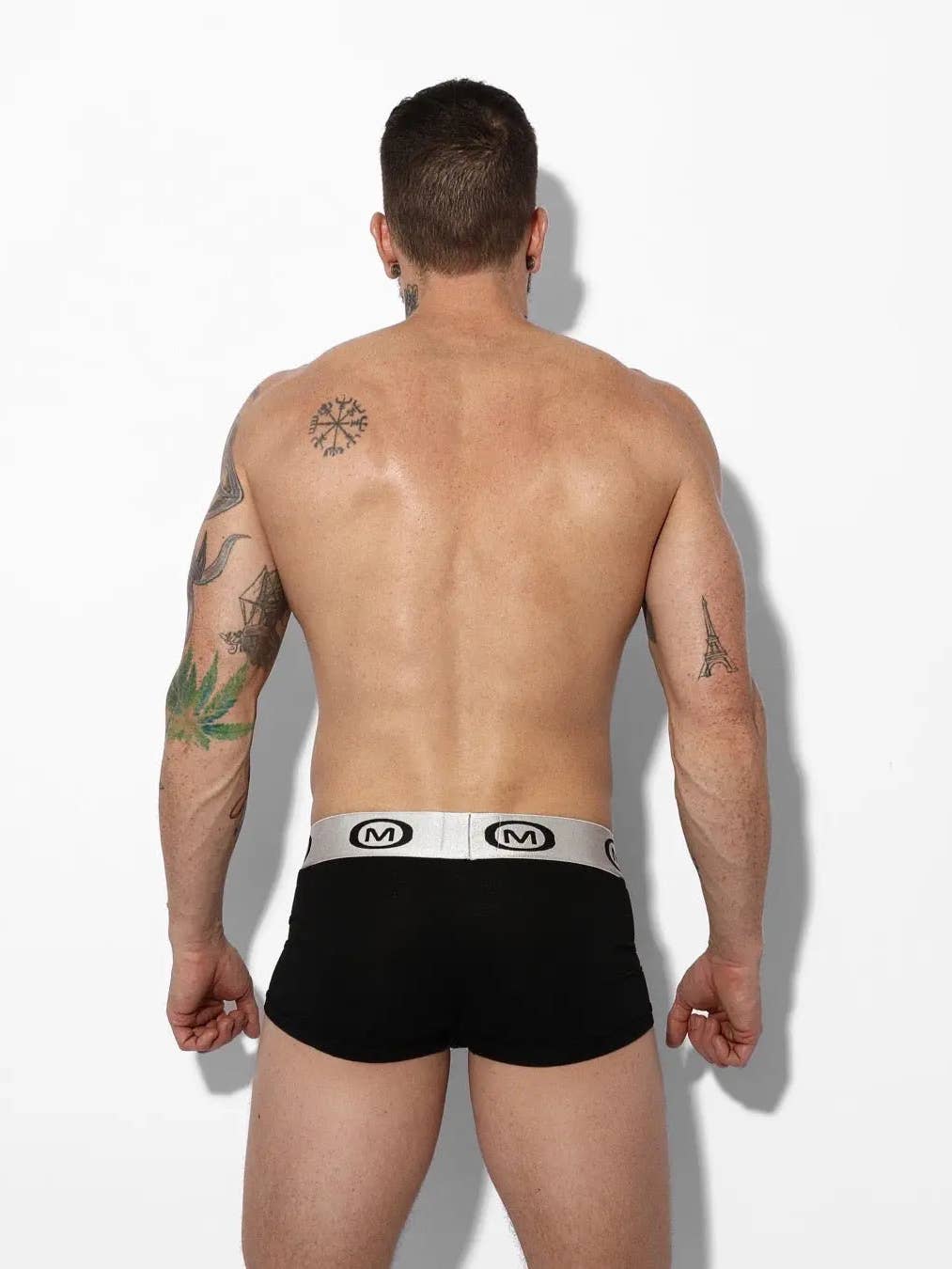 Mounderwear Modal Spandex Boxer Brief Black - Image 3