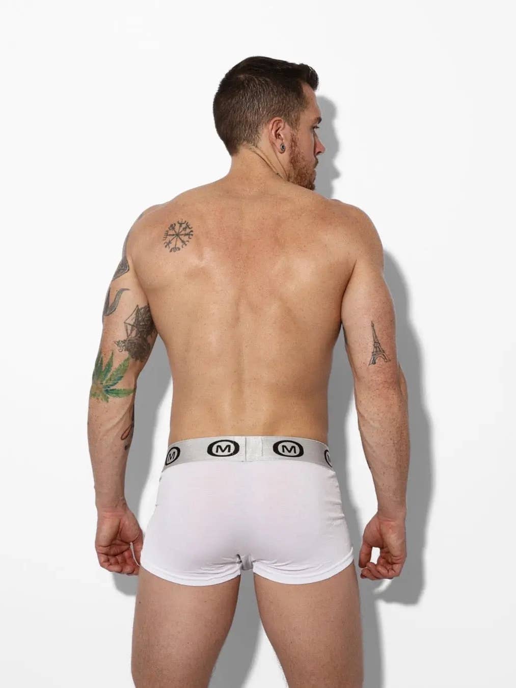 Mounderwear Modal Spandex Boxer Brief White - Image 2