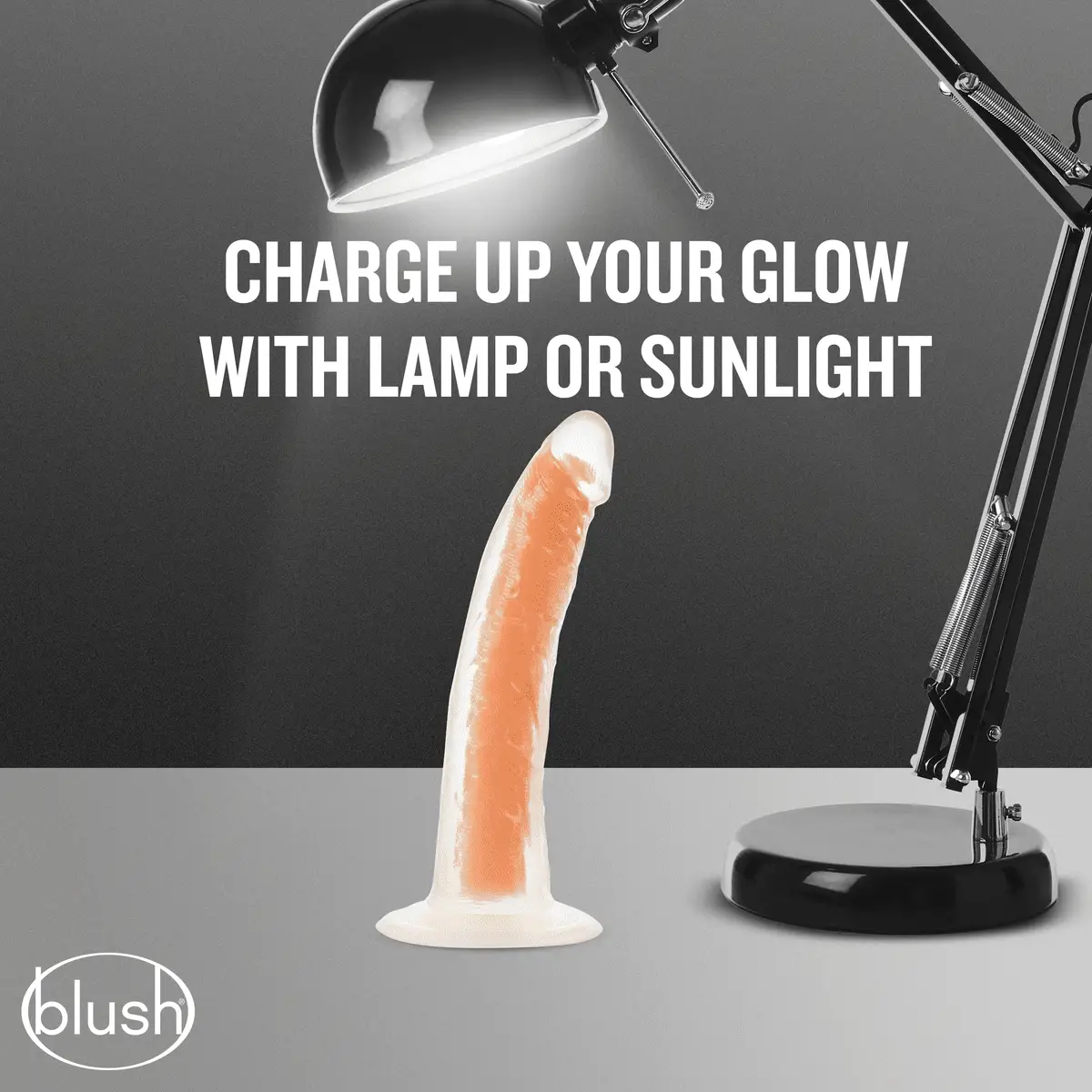 Neo Elite Lavo Glow In The Dark Neon Orange 7.5-Inch Long Dildo - Image 10