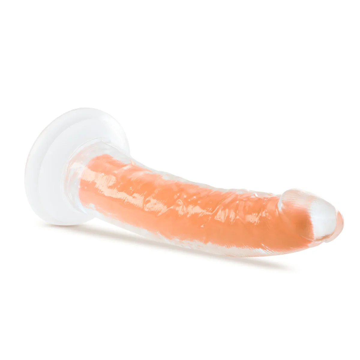 Neo Elite Lavo Glow In The Dark Neon Orange 7.5-Inch Long Dildo - Image 5