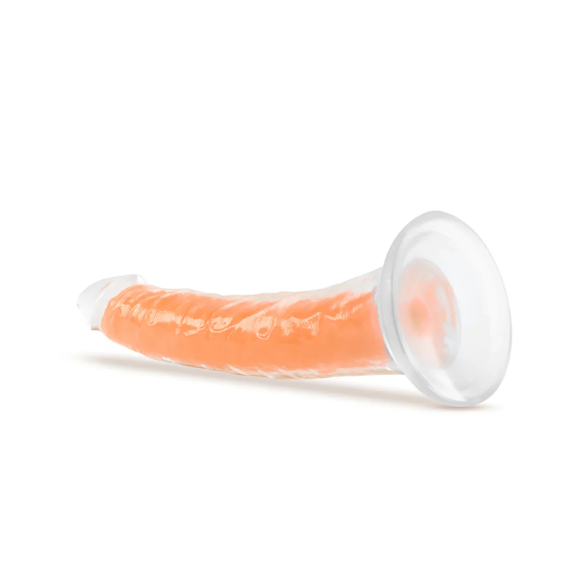Neo Elite Lavo Glow In The Dark Neon Orange 7.5-Inch Long Dildo - Image 6