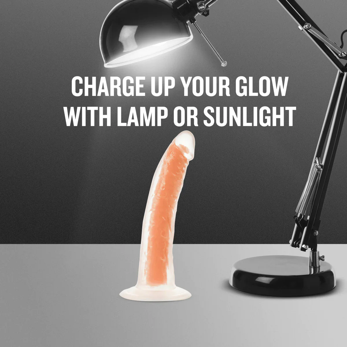 Neo Elite Lavo Glow In The Dark Neon Orange 7.5-Inch Long Dildo - Image 9