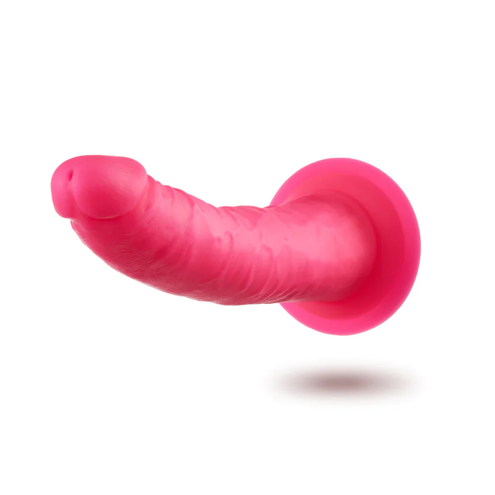 Neo Elite Neon Pink 7.5-Inch Long Dildo - Image 5