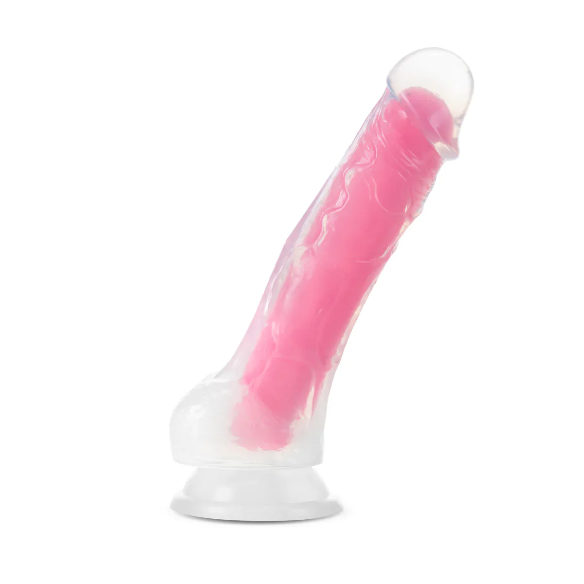 Neo Elite Paradise Glow In The Dark Neon Pink 7.5-Inch Dildo - Image 9