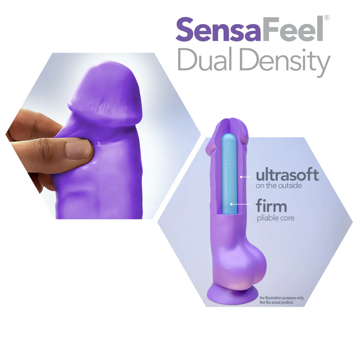 Neo Realistic Neon Blue 9-Inch Long Dildo - Image 5