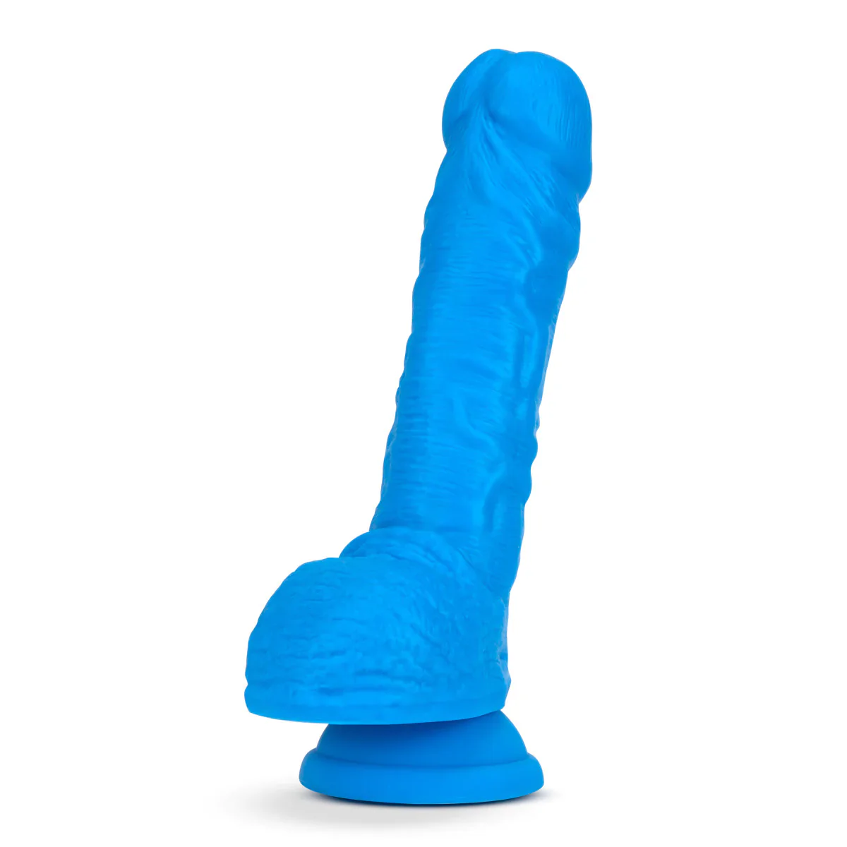 Neo Realistic Neon Blue 9-Inch Long Dildo - Image 7