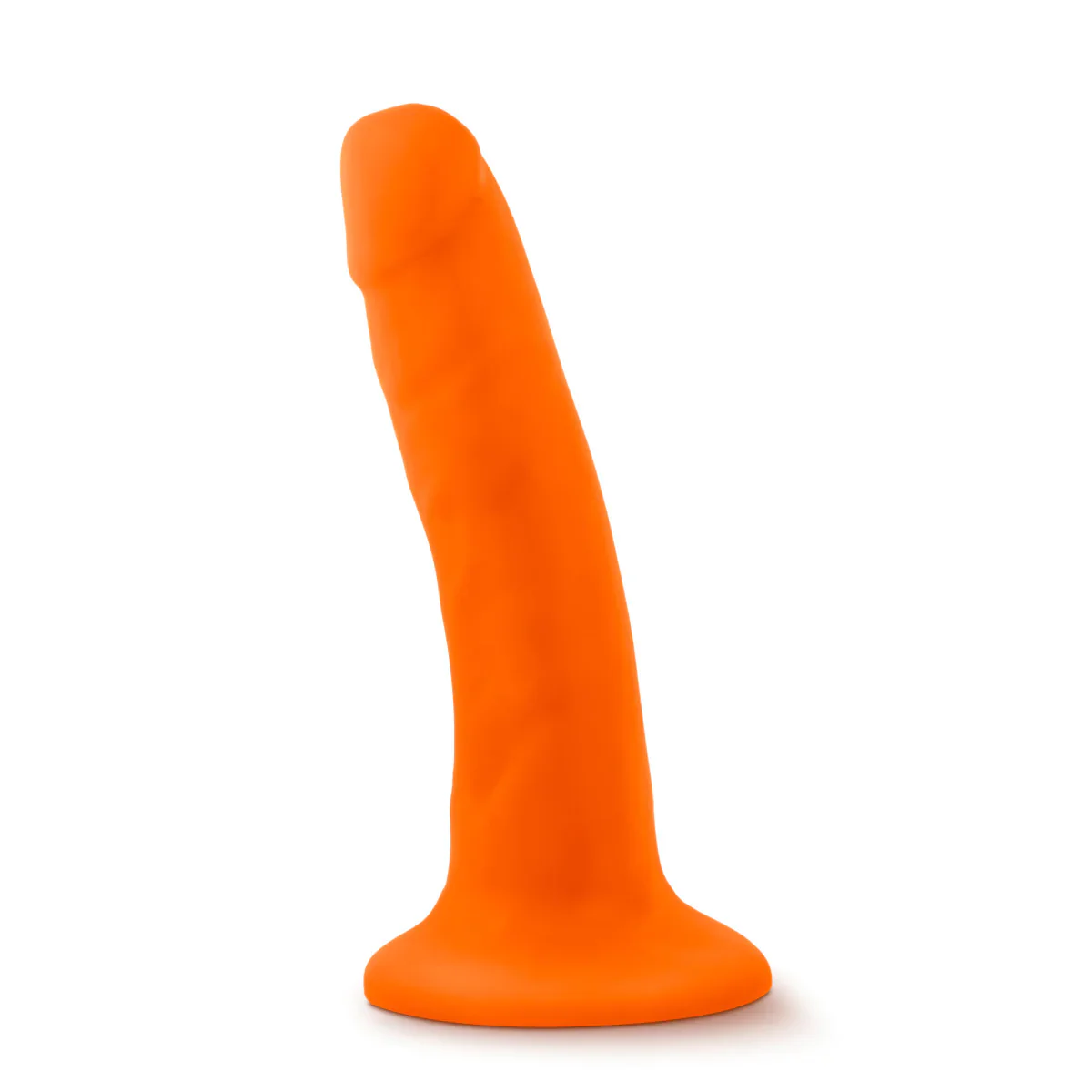 Neo Realistic Neon Orange 6-Inch Long Dildo - Image 7