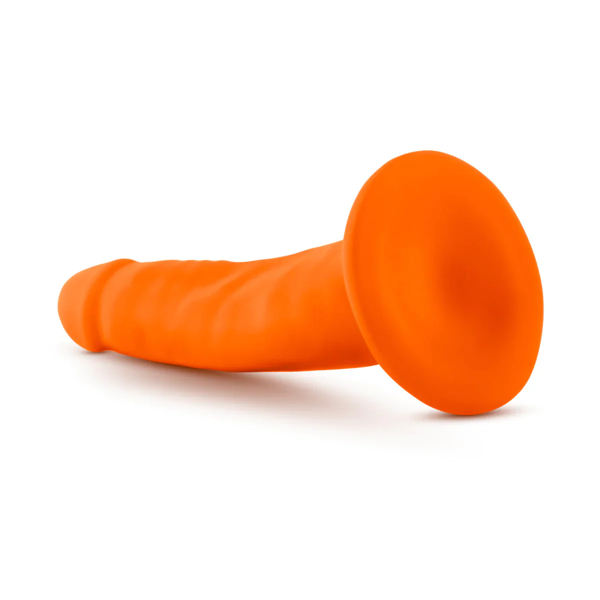 Neo Realistic Neon Orange 6-Inch Long Dildo - Image 8
