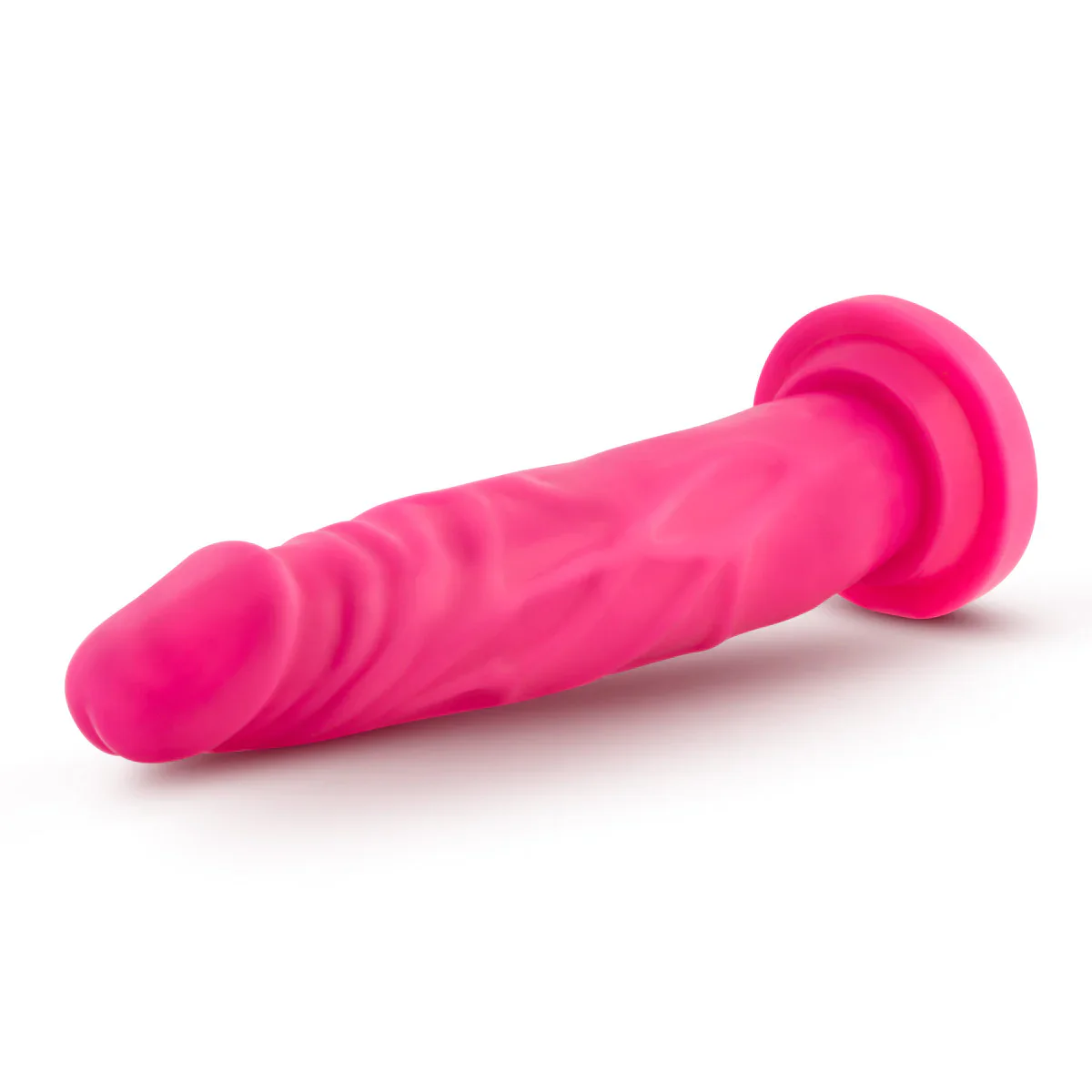 Neo Realistic Neon Pink 7.5-Inch Long Dildo - Image 9