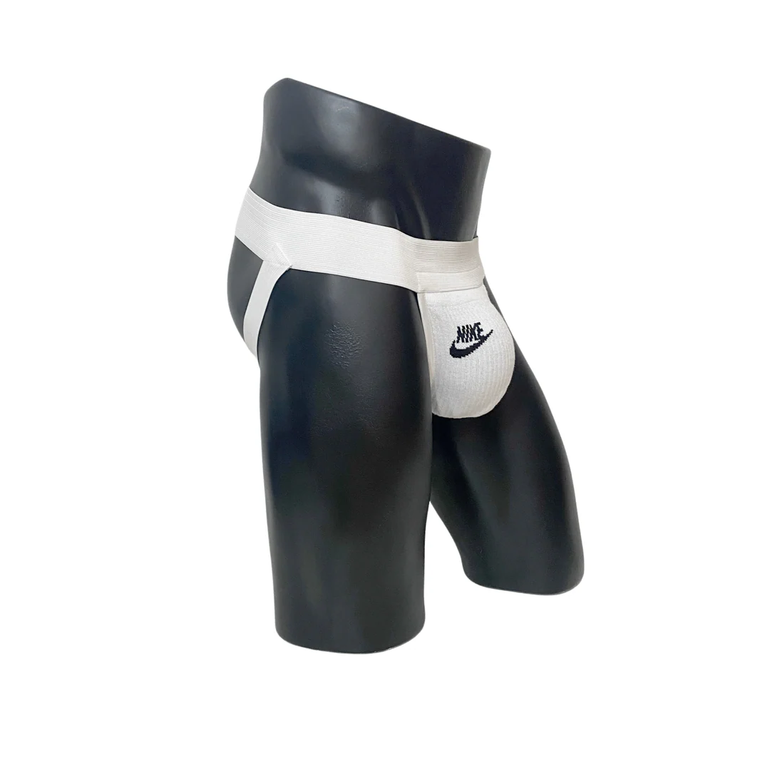 JUST DO IT SOCKS WHITE JOCKSTRAP 2.0 BY SNEAKERMASK - Image 7