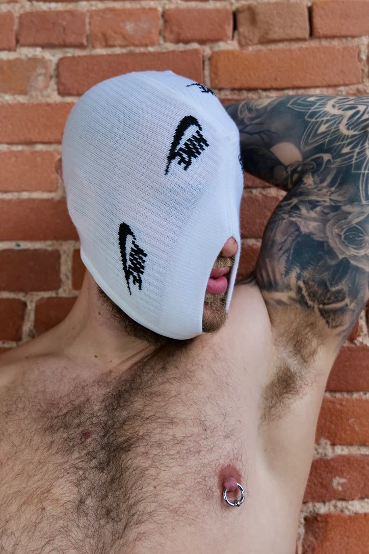 JUST DO IT SPORT SOCKSUCKER WHITE MASK BY SNEAKERMASK - Image 2