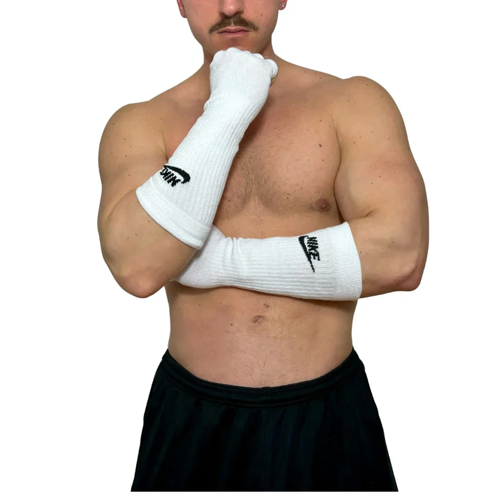 Nike Sport White Socks Gloves BY SNEAKERMASK - Image 4