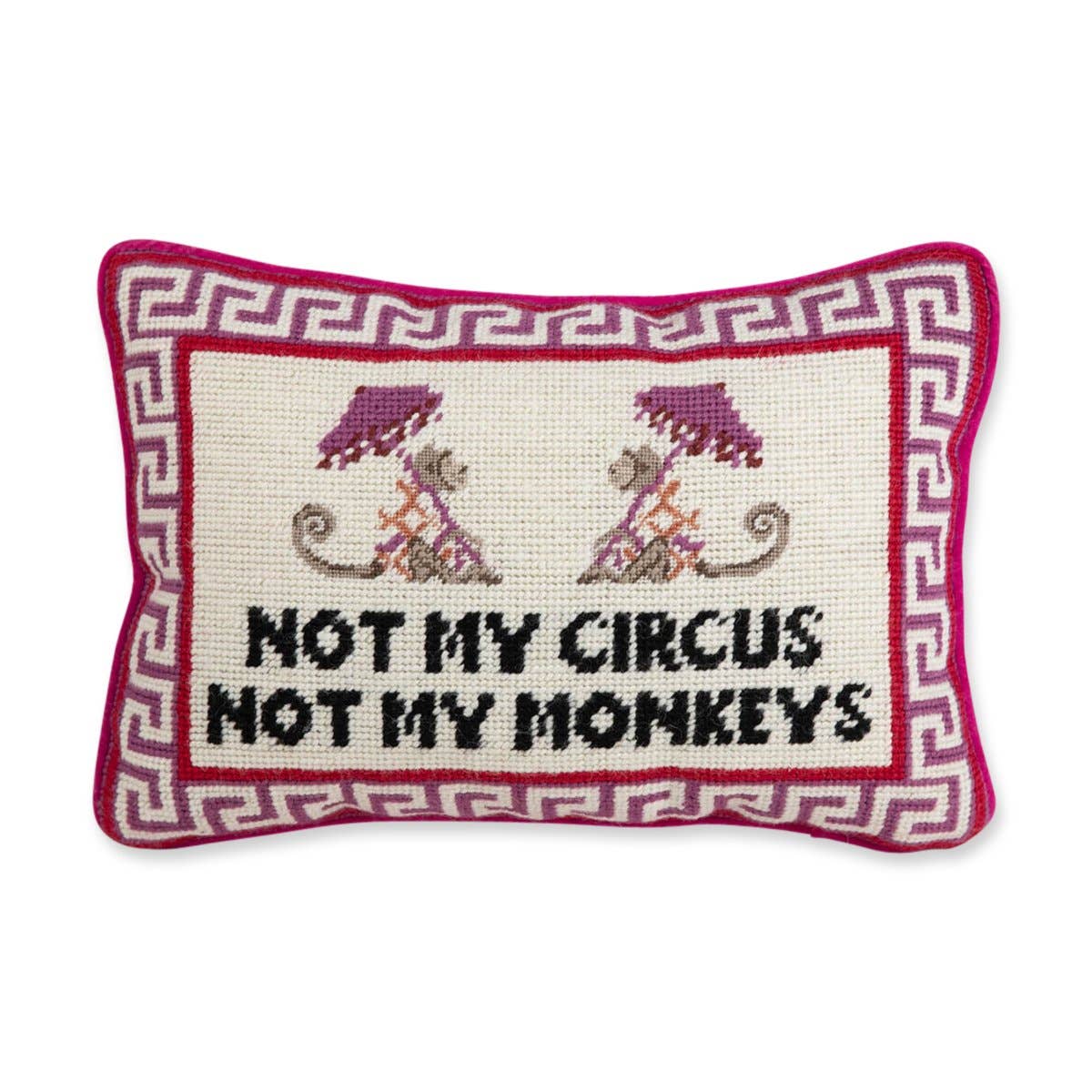 Not My Circus Needlepoint Pillow - Image 4