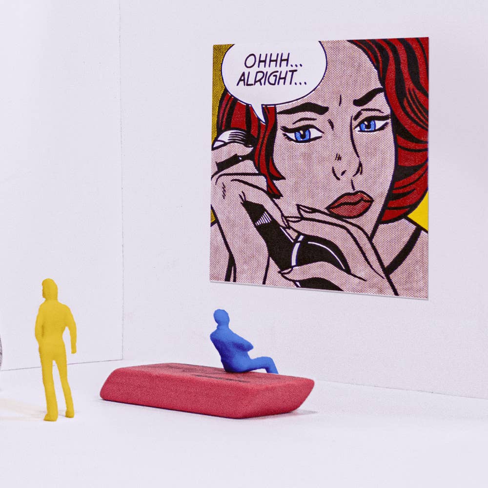 Ohhh... Alright... By Roy Lichtenstein - Die-Cut Sticker - Image 2