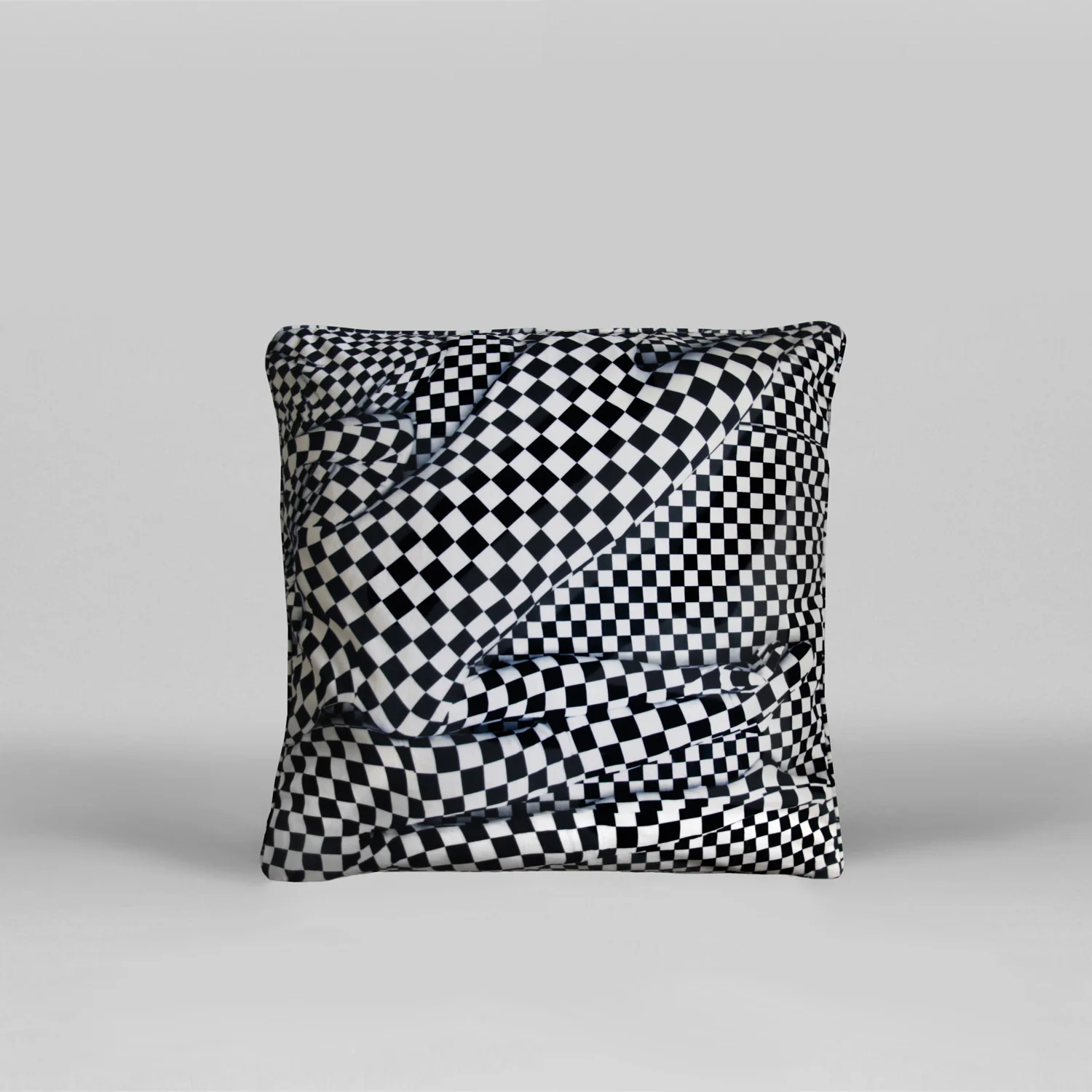 OLAF BREUNING, BLACK AND WHITE PEOPLE PATTERN (2019) Art Pillow for Henzel Studio - Image 3