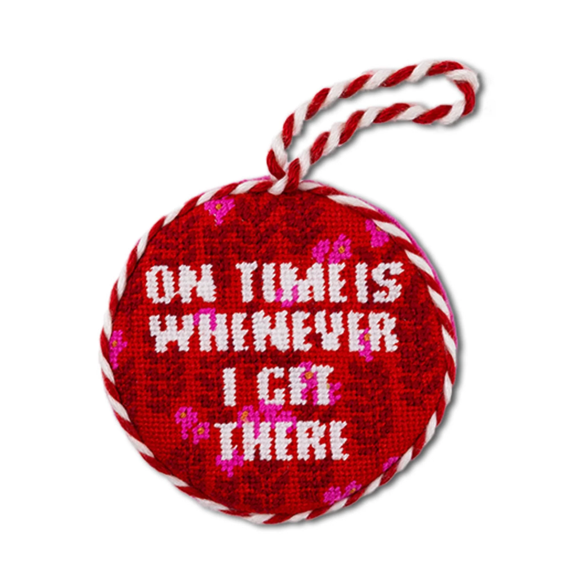 On Time Needlepoint Ornament - Image 2