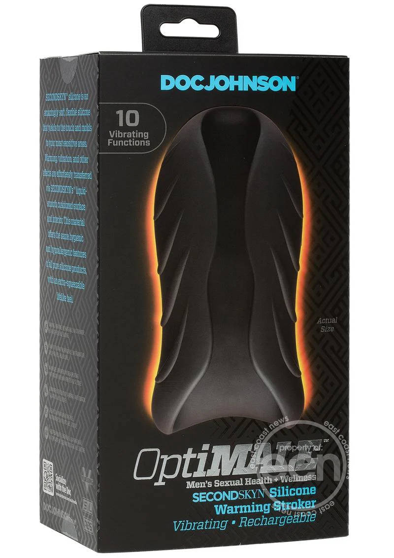 OptiMale Secondskyn Silicone Warming Stroker Vibrating Masturbator - Image 3