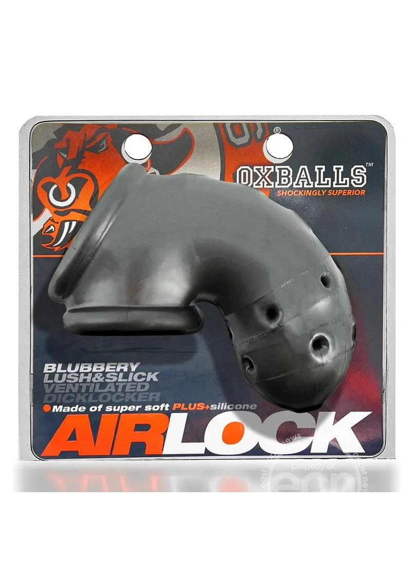 Oxballs Airlock Air-Lite Vented Silicone Chastity - Steel - Image 5