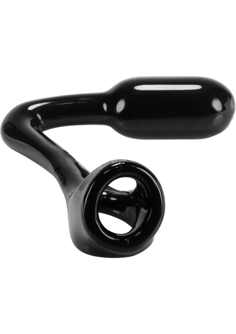 Oxballs Ass-X Ass-Lock Cocksling With Anal Plug Black - Image 3