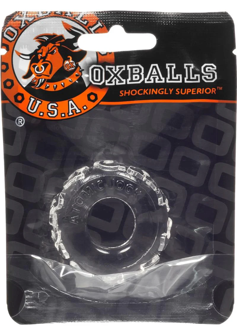 Oxballs Atomic Jock Jelly Bean Cock Ring - Clear - Image 2