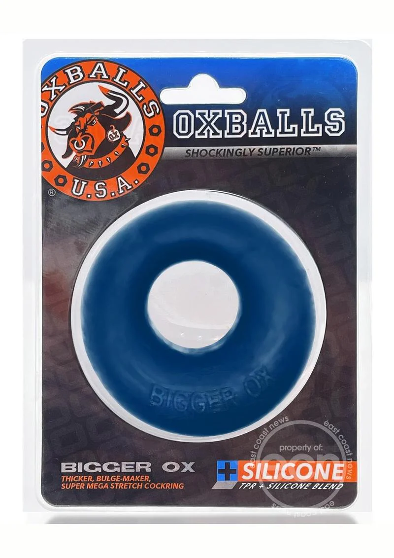 Oxballs Bigger Ox Silicone Cock Ring - Space Blue Ice - Image 3