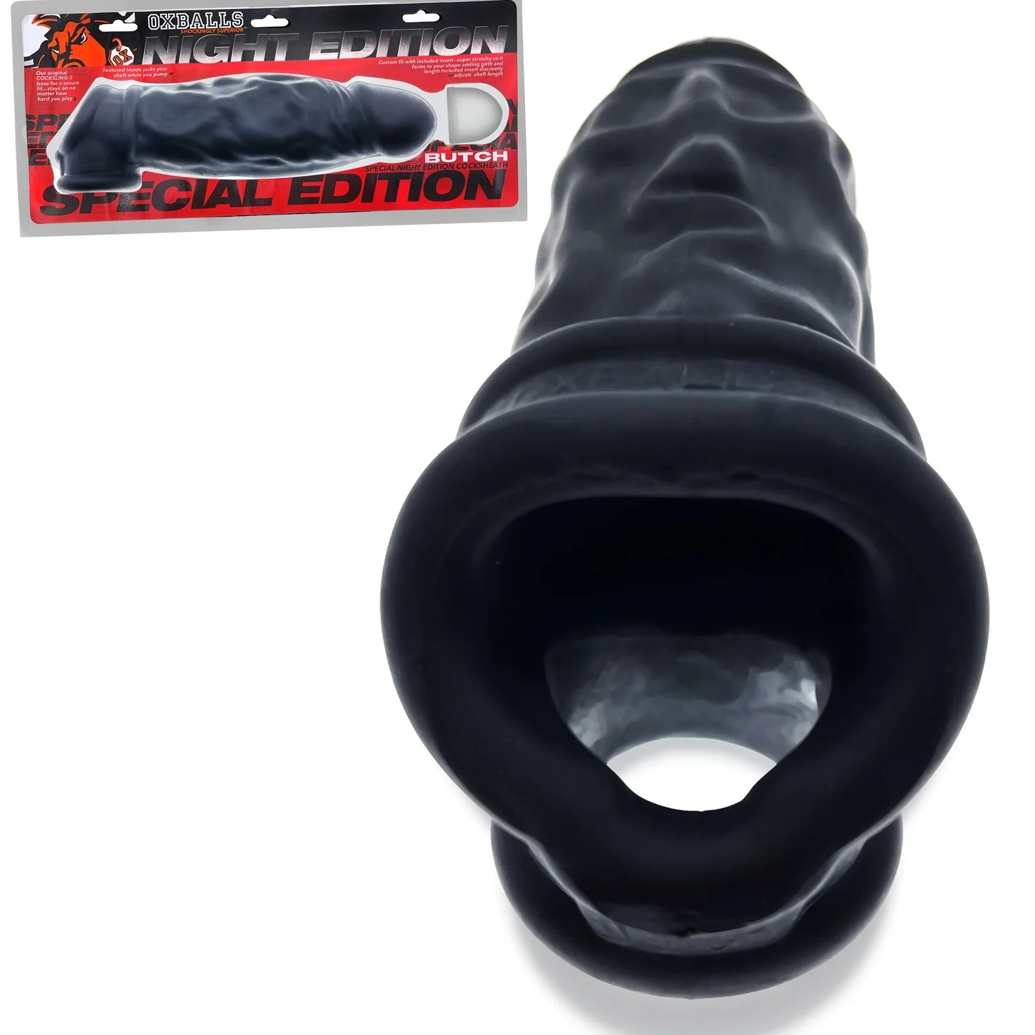 Oxballs Butch Cocksheath With Adjustable Fit Penis Sleeve - Night Edition - Image 6