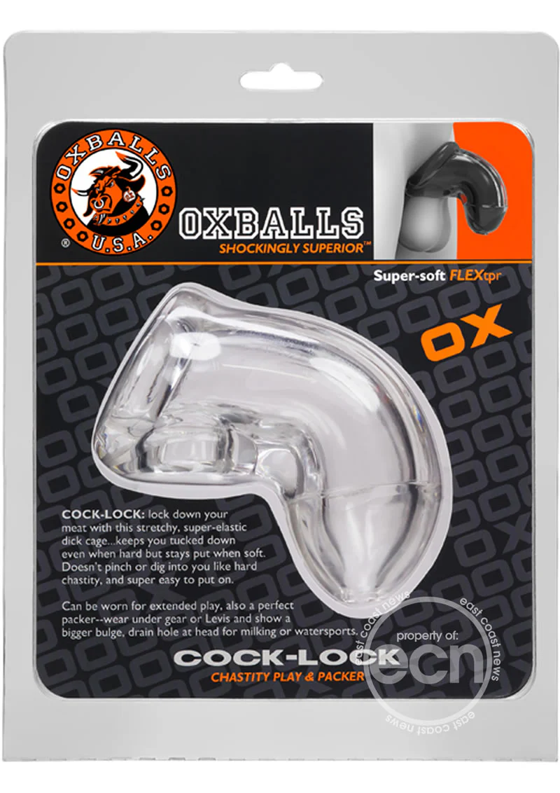 Oxballs Atomic Jock Cock-Lock Chastity Cage - Clear - Image 4